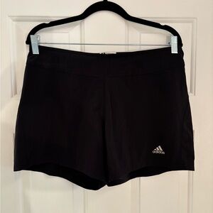 Adidas Clima365 Supernova black gym shorts over attached bike shorts - Medium